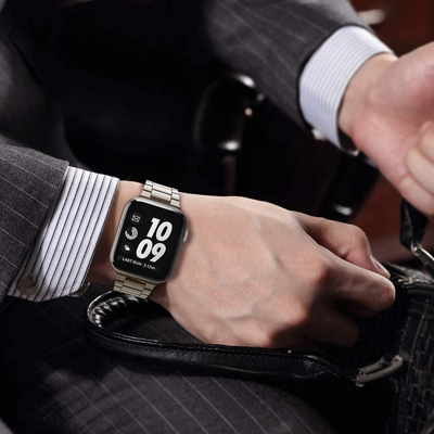 Titan Gliederarmband Matt Design für Apple Watch Series & Ultra