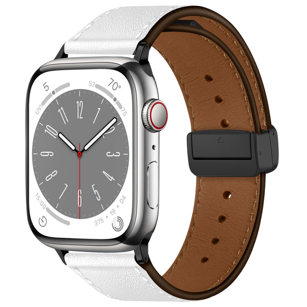 Magnetisches Feinleder Armband für Apple Watch Ultra & Series