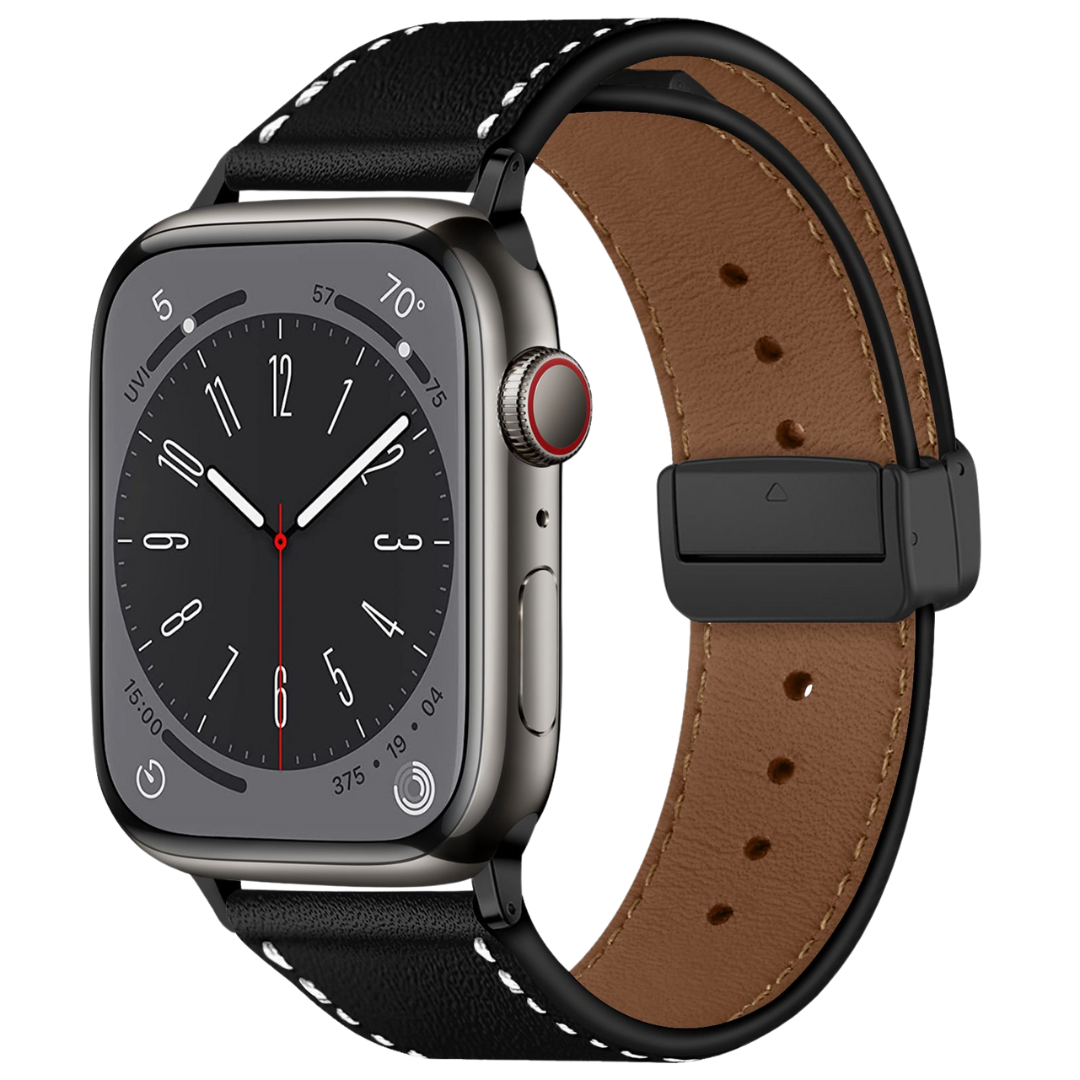 Magnetisches Feinleder Armband für Apple Watch Ultra & Series