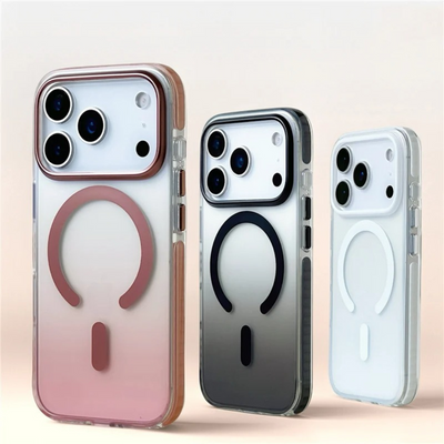 Transparente Farbverlauf-Hülle für iPhone 17 / 17 Pro Max / 17 Air – MagSafe