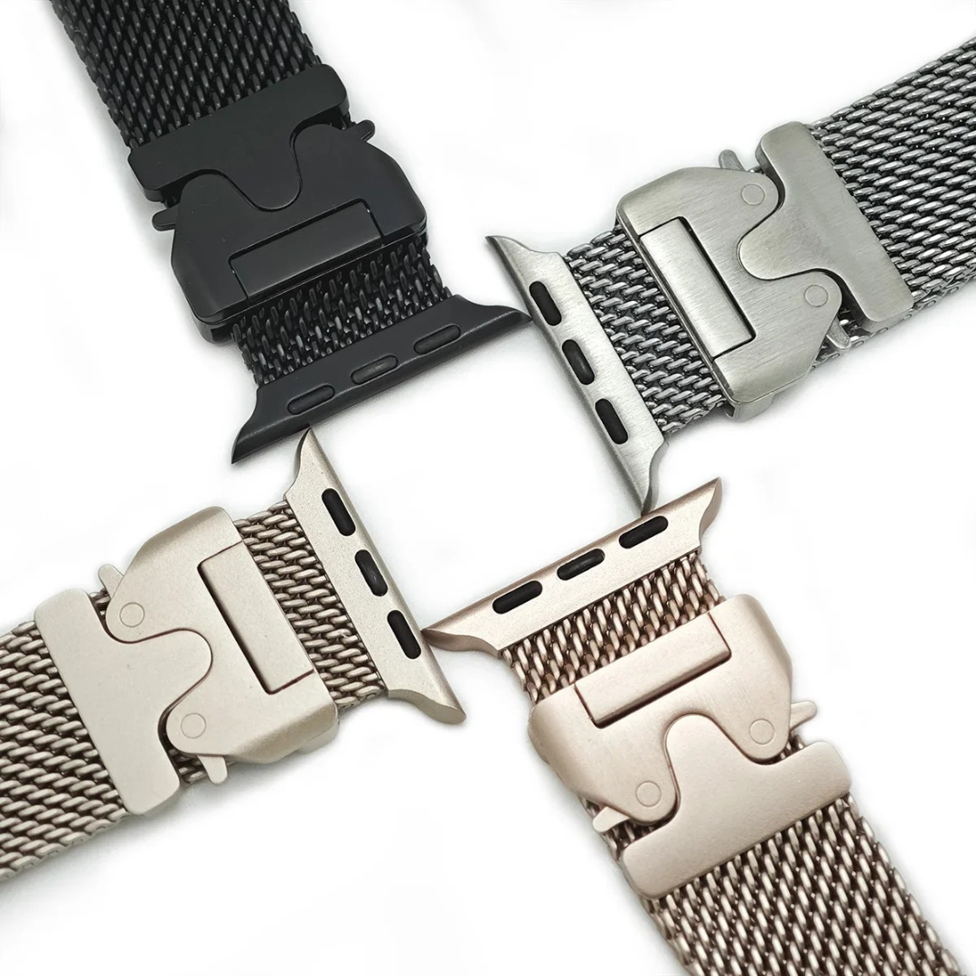 NEU 2024: Titanium Milanese Armband für Apple Watch Series & Ultra