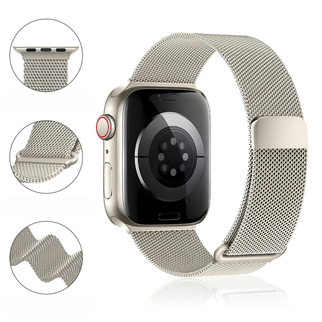 NEU 2024 - Milanese Edelstahl Armband für Apple Watch Series & Ultra