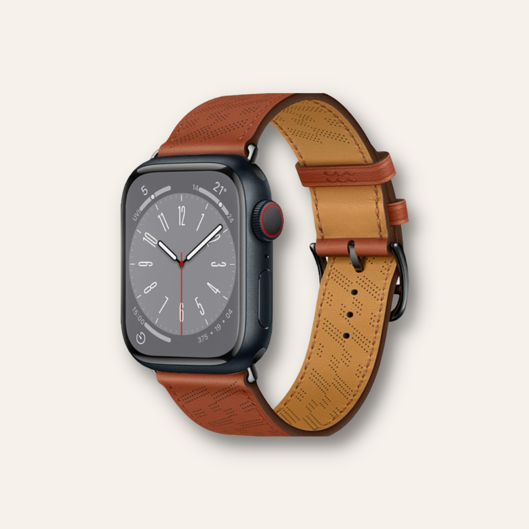 Diagonal Single Tour - Leather strap for Apple Watch Series &amp; Ultra