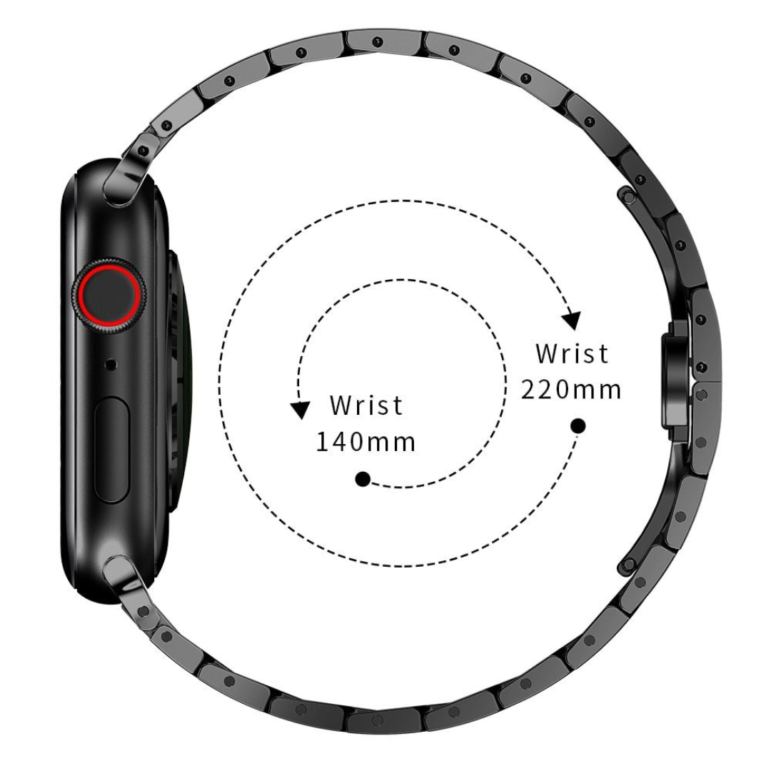  Luxus Edelstahl Armband  für iPhone 14 Pro Max, iPhone 14 Pro, iPhone 14 Max, iPhone 14, iPhone 13 Pro Max, iPhone 13 Pro, iPhone 13, iPhone 12 Pro, iPhone 12, iPhone 12 Pro Max, iPhone 12 Mini, iPhone 11 Pro Max, iPhone 11 Pro, Max, Apple Watch Ultra , Apple Watch Series 8 Apple Watch Series 7