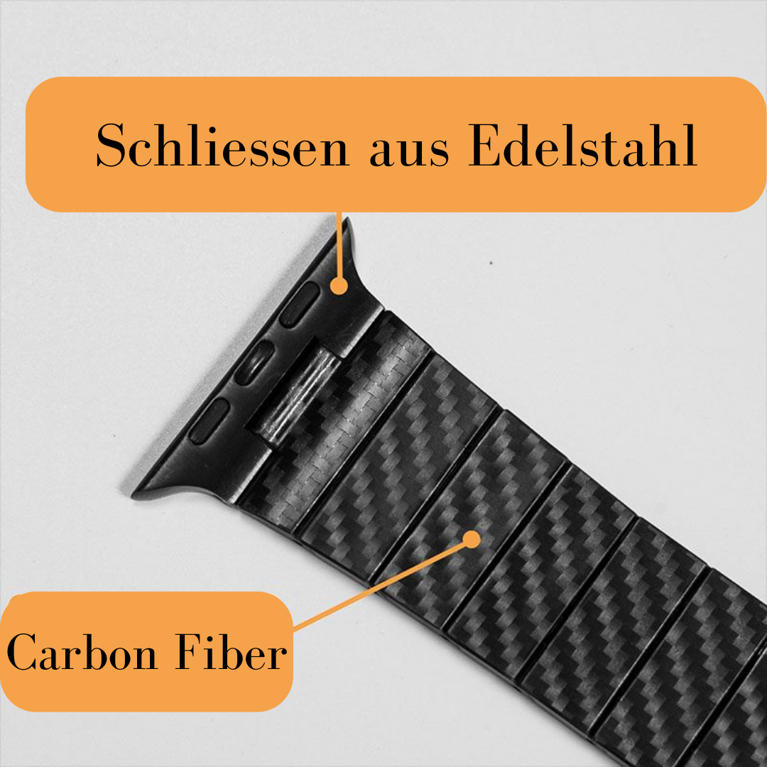 Carbon Armband für Apple Watch – Ultraleicht, Robust und Stilvoll